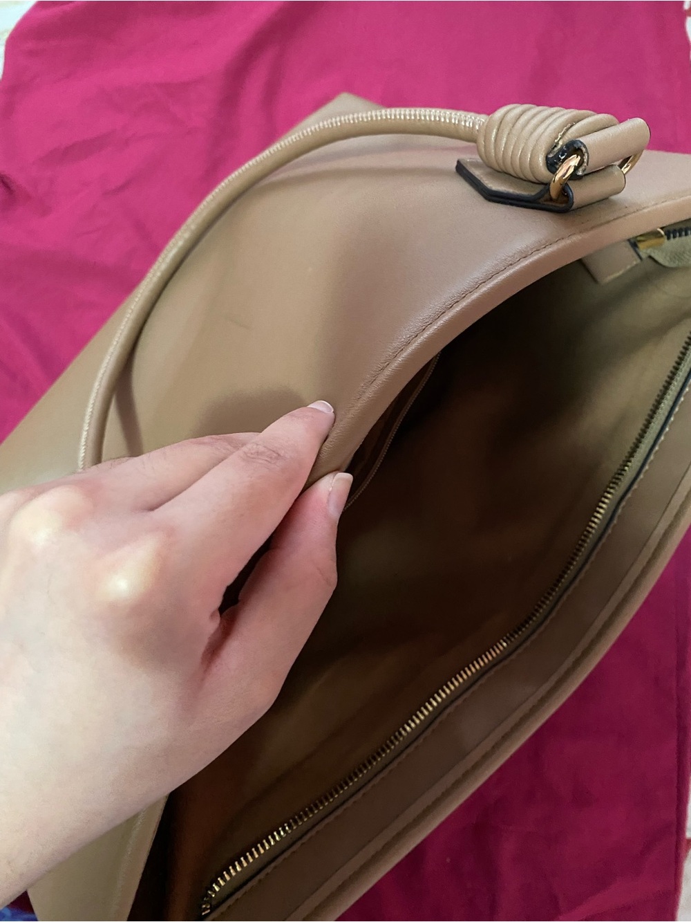 Vintage Women's Brown Tote Bag - Picture 10 of 11